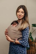 Chusta do noszenia dzieci, elastyczna - Mocha - rozmiar standardowy 5.0 m