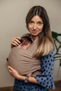 Chusta do noszenia dzieci, elastyczna - Mocha - rozmiar standardowy 5.0 m