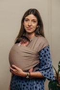 Chusta do noszenia dzieci, elastyczna - Mocha - rozmiar standardowy 5.0 m