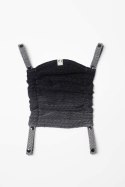 Kapturek do nosidełka (100% bawełna) - MAŁA JODEŁKA OMBRE SZARY