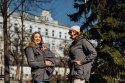 Kurtka Softshell do noszenia dzieci - Szara - rozmiar XL