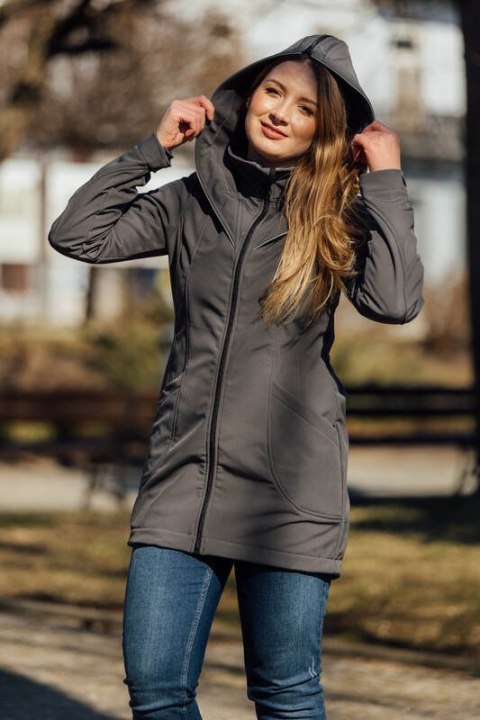 Kurtka Softshell do noszenia dzieci - Szara - rozmiar XL