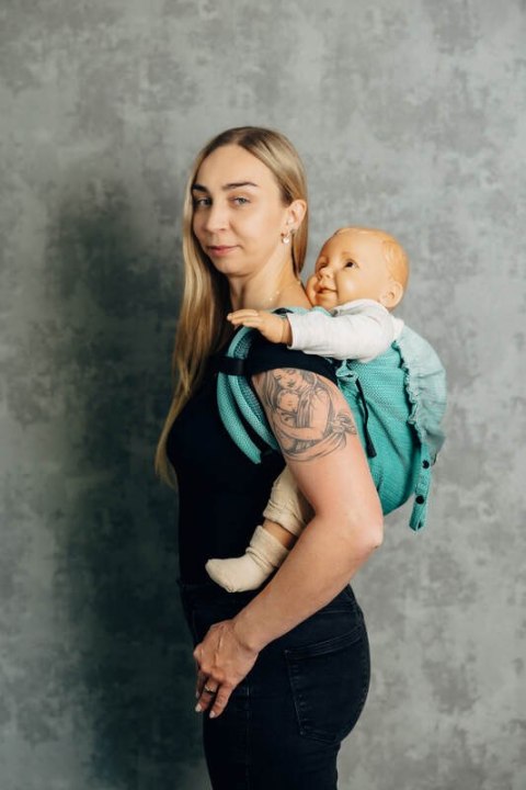 Nosidło Klamrowe Onbuhimo PRO splot jodełkowy (100% bawełna), rozmiar Preschool - EDYCJA DLA PROFESJONALISTÓW - ENTWINE