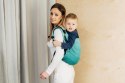 Nosidło Klamrowe Onbuhimo PRO, splot jodełkowy (100% bawełna), rozmiar Preschool - MAŁA JODEŁKA OMBRE ZIELEŃ