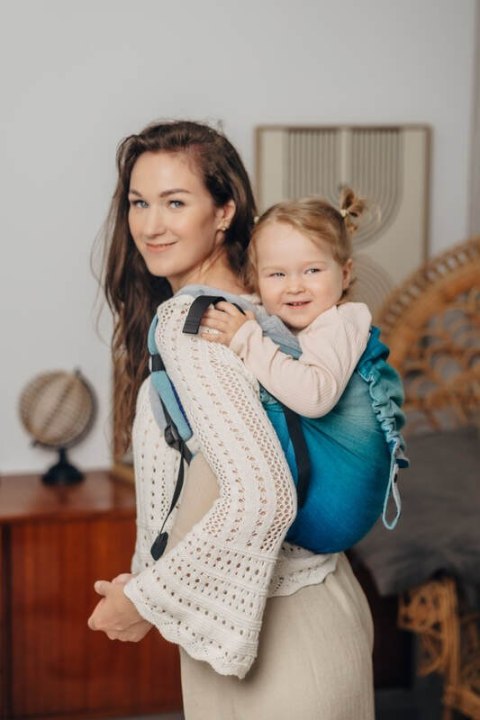 Nosidło Klamrowe Onbuhimo PRO z tkaniny skośno-krzyżowej (100% bawełna), rozmiar Preschool - AIRGLOW