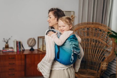 Nosidło Klamrowe Onbuhimo PRO z tkaniny skośno-krzyżowej (100% bawełna), rozmiar Preschool - AIRGLOW