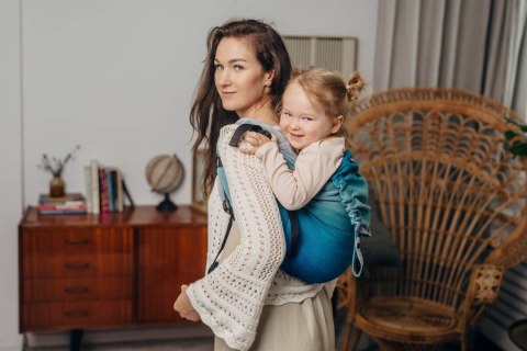 Nosidło Klamrowe Onbuhimo PRO z tkaniny skośno-krzyżowej (100% bawełna), rozmiar Preschool - AIRGLOW
