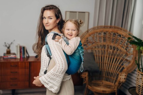 Nosidło Klamrowe Onbuhimo PRO z tkaniny skośno-krzyżowej (100% bawełna), rozmiar Preschool - AIRGLOW