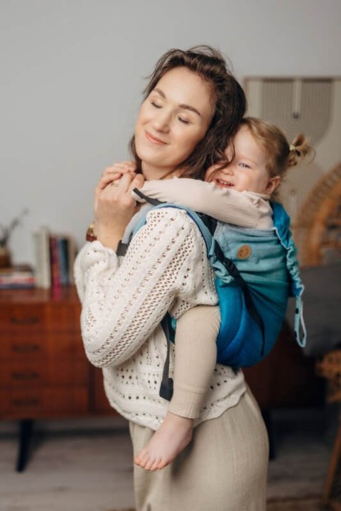 Nosidło Klamrowe Onbuhimo PRO z tkaniny skośno-krzyżowej (100% bawełna), rozmiar Preschool - AIRGLOW