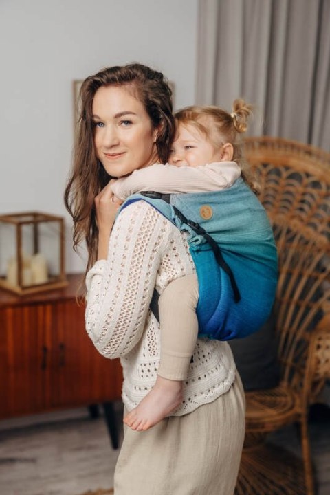 Nosidło Klamrowe Onbuhimo PRO z tkaniny skośno-krzyżowej (100% bawełna), rozmiar Preschool - AIRGLOW