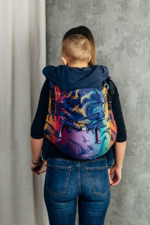 Nosidło Klamrowe Onbuhimo PRO z tkaniny żakardowej (100% bawełna), rozmiar Preschool - PARK JURAJSKI - NOWA ERA