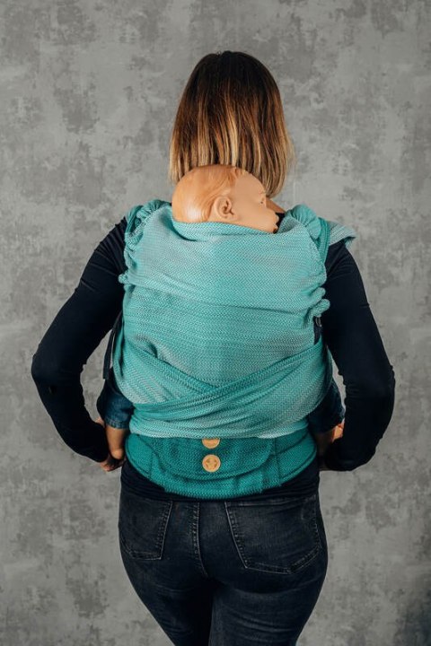Nosidełko LennyHybrid Half Buckle, splot jodełkowy, 100% bawełna , rozmiar preschool - EDYCJA DLA PROFESJONALISTÓW - ENTWINE