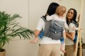 Nosidło Klamrowe Onbuhimo PRO splot jodełkowy (100% bawełna), rozmiar Toddler - MAŁA JODEŁKA OMBRE SZARY