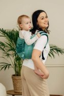 Nosidło Klamrowe Onbuhimo PRO splot jodełkowy (100% bawełna), rozmiar Toddler - MAŁA JODEŁKA OMBRE ZIELEŃ