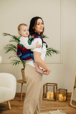 Nosidło Klamrowe Onbuhimo PRO z tkaniny skośno-krzyżowej (100% bawełna), Toddler - KARUZELA BARW