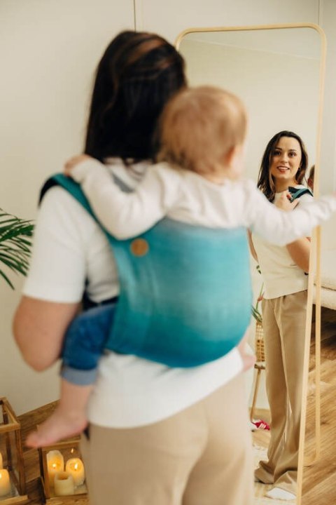 Nosidło Klamrowe Onbuhimo PRO z tkaniny skośno-krzyżowej (100% bawełna), rozmiar Toddler - AIRGLOW
