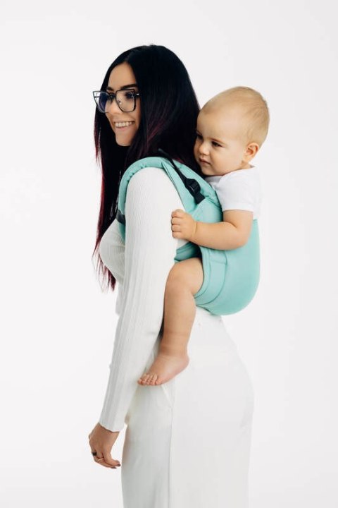 Nosidło Klamrowe Onbuhimo PRO z tkaniny skośno-krzyżowej (100% bawełna), rozmiar Toddler - MATCHA