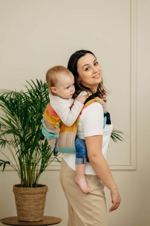 Nosidło Klamrowe Onbuhimo PRO z tkaniny skośno-krzyżowej (100% bawełna), rozmiar Toddler - PASTELS