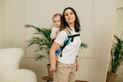 Nosidło Klamrowe Onbuhimo PRO z tkaniny skośno-krzyżowej (100% bawełna), rozmiar Toddler - PASTELS