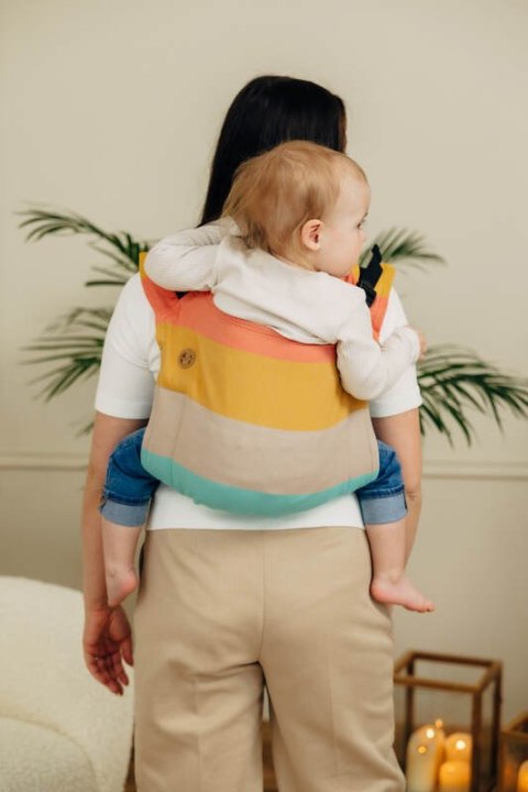 Nosidło Klamrowe Onbuhimo PRO z tkaniny skośno-krzyżowej (100% bawełna), rozmiar Toddler - PASTELS