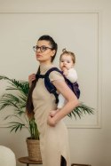 Nosidło Klamrowe Onbuhimo PRO z tkaniny żakardowej (100% bawełna), rozmiar Toddler - DZIKIE WINO - BOUQUET