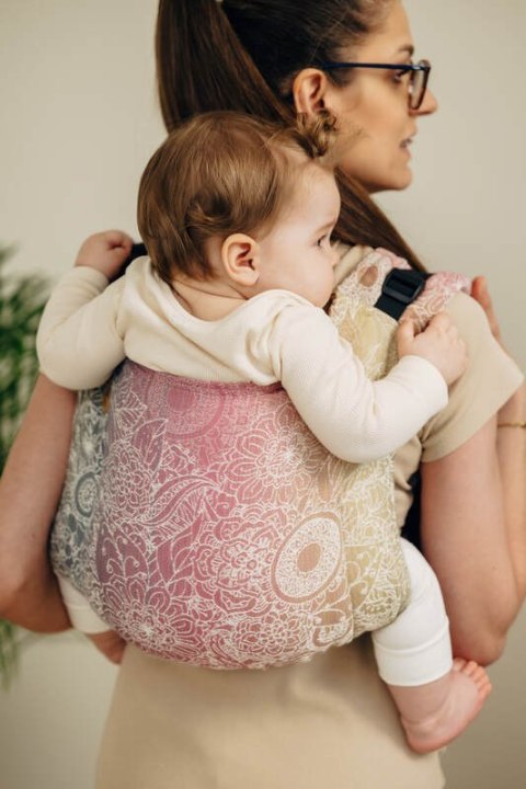 Nosidło Klamrowe Onbuhimo PRO z tkaniny żakardowej (100% bawełna), rozmiar Toddler - DZIKIE WINO - VINEYARD