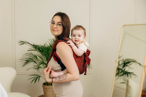 Nosidło Klamrowe Onbuhimo PRO z tkaniny żakardowej (100% bawełna), rozmiar Toddler - INFINITY - GERDA