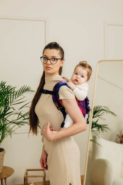 Nosidło Klamrowe Onbuhimo PRO z tkaniny żakardowej (100% bawełna), rozmiar Toddler - PARK JURAJSKI - NOWA ERA