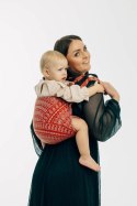 Nosidło Klamrowe Onbuhimo PRO z tkaniny żakardowej (100% bawełna), rozmiar standard - PAWI OGON - HOLIDAY
