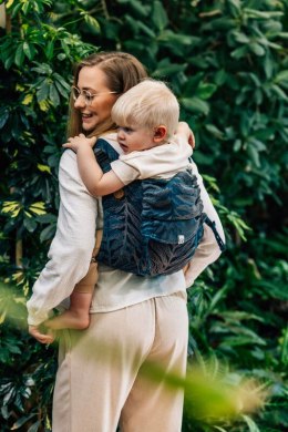 Nosidło Klamrowe Onbuhimo PRO z tkaniny żakardowej, (54% bawełna, 46% TENCEL™ Lyocell), rozmiar standard - RAINFOREST - NOCTURNA