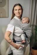 Moje Pierwsze Nosidełko LennyHybrid Half Buckle, splot jodełkowy, 100% bawełna , rozmiar standard - MAŁA JODEŁKA SZARA