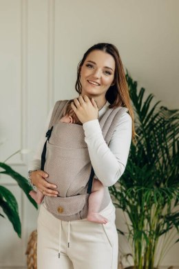 Moje Pierwsze Nosidełko LennyLight, splot jodełkowy, 100% bawełna , rozmiar standard - MAŁA JODEŁKA ALMOND