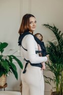 Moje Pierwsze Nosidełko LennyLight, splot jodełkowy, 100% bawełna , rozmiar standard - MAŁA JODEŁKA CZARNY HEBAN