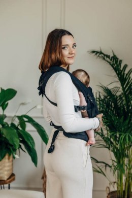 Moje Pierwsze Nosidełko LennyLight, splot jodełkowy, 100% bawełna , rozmiar standard - MAŁA JODEŁKA CZARNY HEBAN