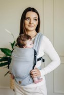 Moje Pierwsze Nosidełko LennyLight, splot jodełkowy, 100% bawełna , rozmiar standard - MAŁA JODEŁKA SZARA