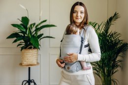 Moje Pierwsze Nosidełko LennyLight, splot jodełkowy, 100% bawełna , rozmiar standard - MAŁA JODEŁKA SZARA