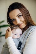 Moje Pierwsze Nosidełko LennyLight, splot jodełkowy, 100% bawełna , rozmiar standard - MAŁA JODEŁKA SZARA