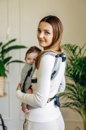 Moje Pierwsze Nosidełko LennyLight, splot jodełkowy, 100% bawełna , rozmiar standard - MAŁA JODEŁKA SZARA
