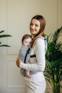 Moje Pierwsze Nosidełko LennyLight, splot jodełkowy, 100% bawełna , rozmiar standard - MAŁA JODEŁKA SZARA