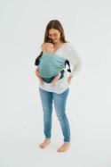 Nosidełko LennyHip (1/2 Nosidełka LennyTwin), splot jodełkowy, 100% bawełna , rozmiar standard - MAŁA JODEŁKA OMBRE ZIELEŃ