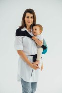 Nosidełko LennyHip (1/2 Nosidełka LennyTwin) z tkaniny skośno-krzyżowej 100% bawełna, rozmiar standard - AIRGLOW