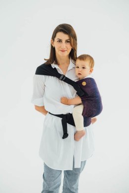 Nosidełko LennyHip (1/2 Nosidełka LennyTwin) z tkaniny żakardowej 100% bawełna, rozmiar standard - DZIKIE WINO - BOUQUET