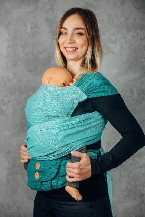Nosidełko LennyHybrid Half Buckle, splot jodełkowy, 100% bawełna , rozmiar standard - EDYCJA DLA PROFESJONALISTÓW - ENTWINE
