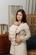 Nosidełko LennyHybrid Half Buckle, splot jodełkowy, 100% bawełna , rozmiar standard - MAŁA JODEŁKA LUCE
