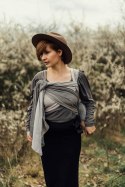 Nosidełko LennyHybrid Half Buckle, splot jodełkowy, 100% bawełna , rozmiar standard - MAŁA JODEŁKA OMBRE RAGTIME