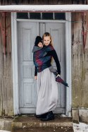 Nosidełko LennyHybrid Half Buckle, splot żakardowy, 60% bawełna, 28% wełna merino, 8% jedwab, 4% kaszmir , rozmiar standard - PA