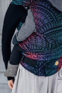 Nosidełko LennyHybrid Half Buckle, splot żakardowy, 60% bawełna, 28% wełna merino, 8% jedwab, 4% kaszmir , rozmiar standard - PA