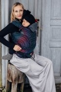 Nosidełko LennyHybrid Half Buckle, splot żakardowy, 60% bawełna, 28% wełna merino, 8% jedwab, 4% kaszmir , rozmiar standard - PA