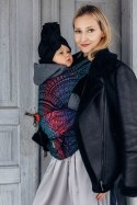 Nosidełko LennyHybrid Half Buckle, splot żakardowy, 60% bawełna, 28% wełna merino, 8% jedwab, 4% kaszmir , rozmiar standard - PA