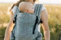 Nosidełko LennyLight, splot chevron, 100% Len, rozmiar standard - ARROW - WAVE